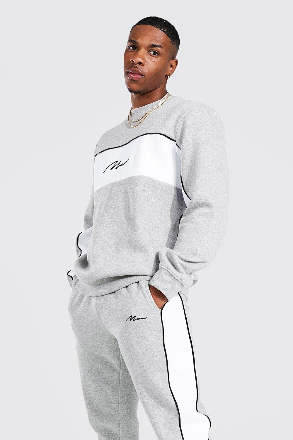 Boohoo man cheap signature tracksuit